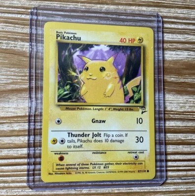 Pokémon Card Pikachu 87/130 Base Set 2 LP-NM - Image 1 of 2