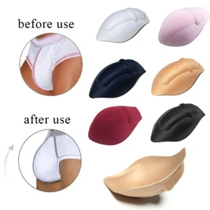Uomo Spugna Intimo Marsupio Imbottitura Inserto Costume Slip Pacco Aumenta Cup C - Zdjęcie 1 z 16