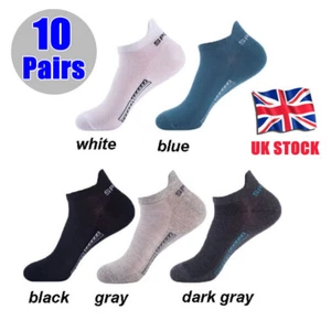 10 X Men Ankle Low Cut Running Trainer Socks Cotton Short Sports Athletic Socks - Picture 1 of 8