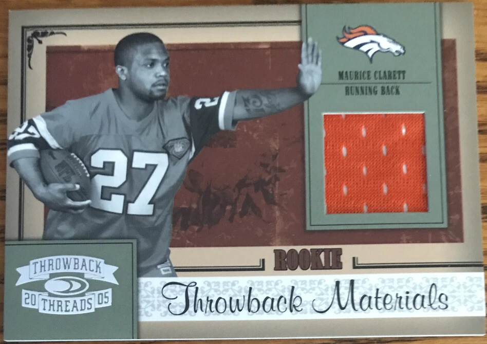 2005 Throwback Threads Rookie Jersey Maurice Clarett #219 Denver Broncos - Image 1 of 2