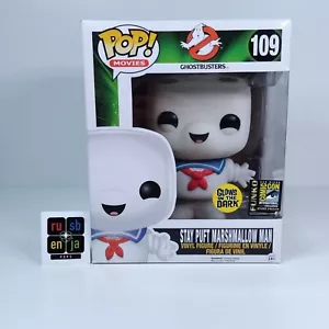 Funko Pop! Películas Cazafantasmas Stay Puft Marshmallow Man SDCC Brilla en la Oscuridad #109 - Imagen 1 de 7