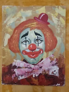 Clown Unique Acrylic Painting 8x10 *Original* Moray OOAK - Picture 1 of 5