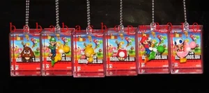 Takara Tomy MARIO BROS Kunststoff Box Schlüsselanhänger Gashapon Figur (Full Set 6 Teile) - Bild 1 von 4