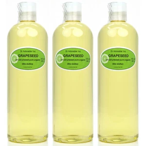PURE RAW GRAPESEED OIL ORGANIC, COLD PRESSED 2  4 8 16 36 oz- Gallon FREE S&H! - Picture 1 of 19