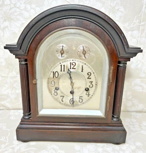 Reloj con Soporte Ant Junghans Campanas Westminster Elegante y Grande Estuche de Madera Funciona - Imagen 1 de 21
