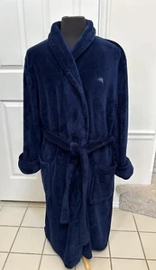 Tommy Bahama Luxury Soft Bath Lounge Robe Logo Pocket Belted L/XL  G/EG - Picture 1 of 12