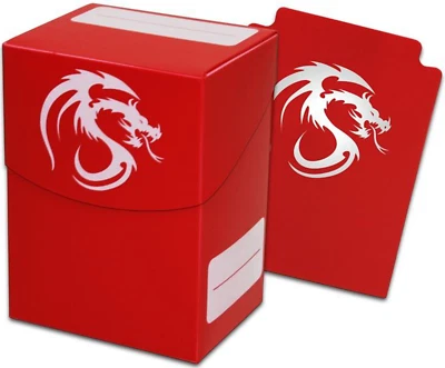 (1) BCW DC-RED Gaming Deck Trading Card Game Boxes Cases Sports CCG Storage  - Image 1 of 3