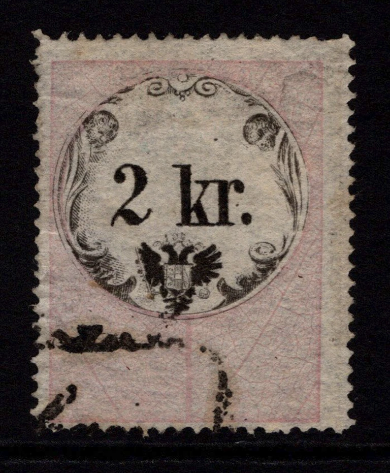 Austria Lombardy 1860s Pink Revenue 2Kr Used - S32975 - Image 1 of 1