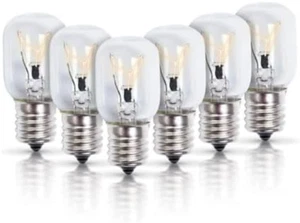 6er-Pack 8206232A Whirlpool Mikrowelle Glühbirne Kei 125V 40W E17 Basis unter Haube - Bild 1 von 6