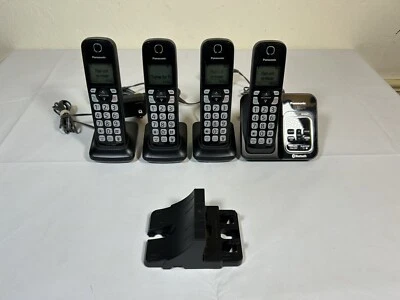 Panasonic KX-TGD560 Link2Cell Cordless Phone System 4 Handsets Bluetooth - Image 1 of 4