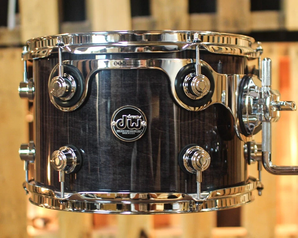 DW Performance Ebony Stain Rack Tom - 8x12 - Image 1 of 1