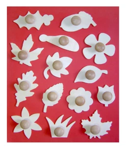 Major Brushes Leaf/Flower Templates - Set of 14 - Picture 1 of 3