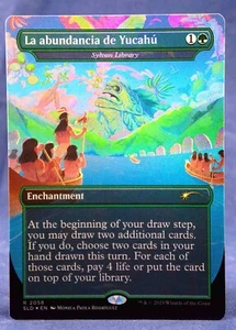 Sylvan Library -MTG-✨FOIL Secret Lair NALAC SLD - NM -La abundancia de Yucahu - Picture 1 of 4