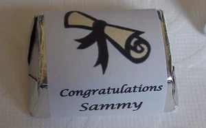 240 Graduation 2024 personalisierte Hershey Nugget Wrapper/Etiketten - Partygefälligkeiten - Bild 1 von 20