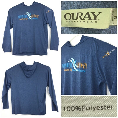 Protector contra erupciones solares Adventure Gateway para hombre mediano (46 pulgadas en pecho) azul al aire libre con capucha Foto 1 de 4