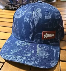 Disney Parks Avengers 60th Anniv Mütze Cap Blau Neu mit Etikett - Bild 1 von 3