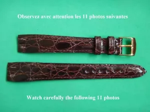 16 mm ECHTES BRAUNES KROKODIL FÜR FESTE GRIFFE GESCHWEISSTE PUMPEN LUXUS ELEGANZ - Bild 1 von 11