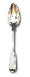 Cuchara para servir grande placa plateada vintage 10 3/4" Gebr Hepp - Imagen 1 de 7