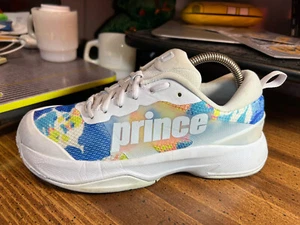Prince Cross Court 2.0 Hard Court Tennis Shoes, White / Multi ~ Womens Sz 6 - Picture 1 of 17