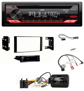 JVC CD DAB USB Bluetooth Lenkrad Autoradio für Nissan Micra 13-17 schwarz - Bild 1 von 10