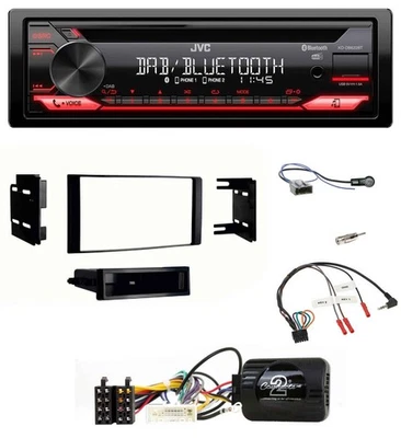 JVC CD DAB USB Bluetooth Lenkrad Autoradio für Nissan Micra 13-17 schwarz - Bild 1 von 4