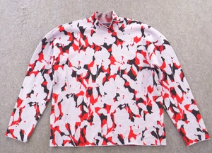 Suéter Anthropologie Mujer Extra Grande Rojo Negro Blanco Tejido Lizzie Cuello Simulado - Imagen 1 de 14