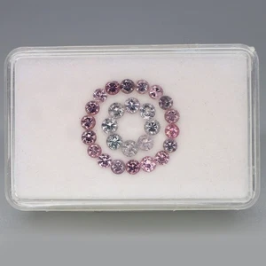 Round Diamond Cut 3.5 to 3.8 mm.Natural Fancy Color Spinel Myanmar 26Pcs/4.19Ct. - Picture 1 of 6