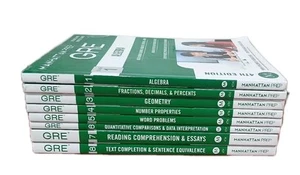 GRE Manhattan Prep books 1-8 + Book of GRE Practice Problems - Picture 1 of 9