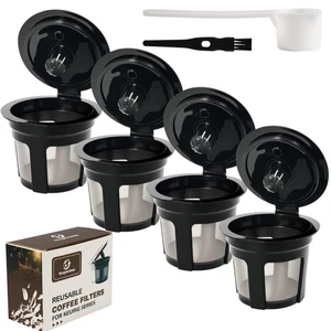 Confezione 4 Tazze K Riutilizzabili per Keurig - Filtri Caffè Ricaricabili Senza BPA | Fit 1.0 - Foto 1 di 7