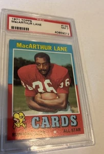 1971 Topps Football #135 MacArthur Lane PSA 7 Nm St. Louis Cardinals - Picture 1 of 3