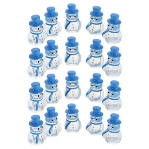  20 kleine Schneemannstatuen aus Kunstharz – Mini-Schneemann-Ornamente für - Bild 1 von 12