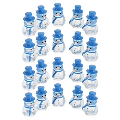  20 kleine Schneemannstatuen aus Kunstharz – Mini-Schneemann-Ornamente für - Bild 1 von 4