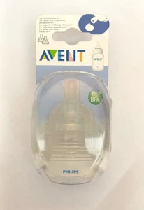 AVENT 2 tettarelle Classic flusso pappa con fessura a y 6m+ - Foto 1 di 1