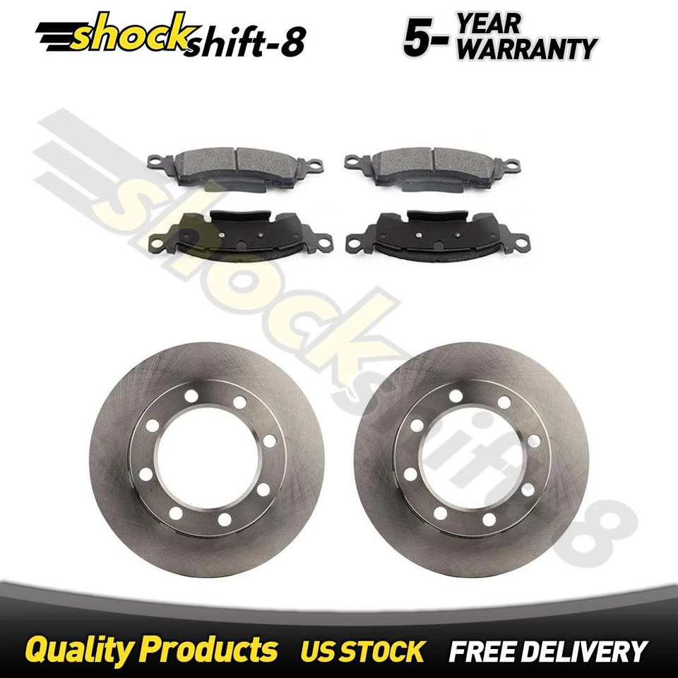 Front Rotors Brake Pads for Chevrolet K20 Suburban 5.0L 1971-1973 1977-78 85-86 - Image 1 of 4