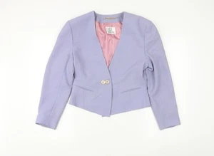 Viyella Women's Purple Tuxedo Blazer, Size 10 - Picture 1 of 12
