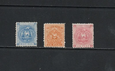 Герб Эквадора S7754 1872 с ПОДПИСЬЮ 3v.   MH & MNG - Изображение 1 из 2