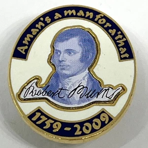Robert Burns Scottish Poet 250th Anniversary 2009 Emaille Pin Anstecker Schottland - Bild 1 von 2