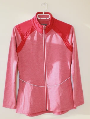 Chaqueta para correr Lija XS rosa elástica con cremallera para mujer Foto 1 de 4