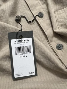 John Varvatos Collection Luxury Shirt - Seersucker Fabric - Pebble - $248 NWT - Picture 1 of 17