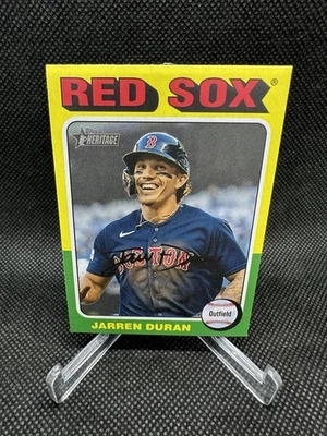 2024 Topps Heritage Mini Jarren Duran #83 Short Print Boston Red Sox SP - Image 1 of 2