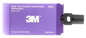 3M Hookit 35830 Flexible Radius Vacuum Dust Extractor Sanding Block 133mm x 67mm - Bild 1 von 5