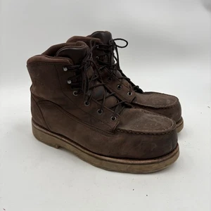 Red Wing Boots Work Style 2449 6 Inch Safety Moc Toe Leather Men Size 10 EE E2 - Picture 1 of 7