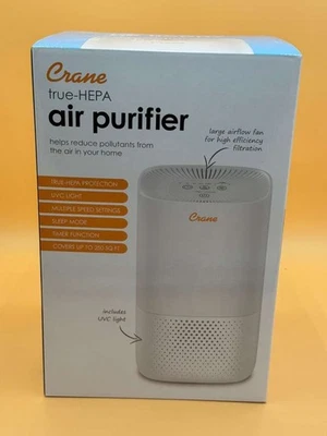 PURIFICADOR DE AIRE TORRE TRUE-HEPA GRÚA (EE-5067) CON LUZ UV GERMICIDA *TOTALMENTE NUEVO* Foto 1 de 4