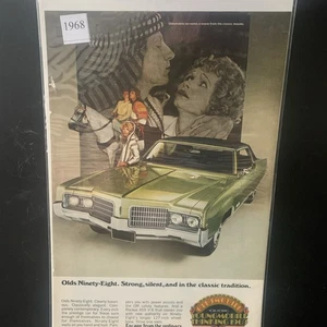 Vintage 1968 Oldsmobile Olds Ninety Eight Strong Silent Classic Ad Advertisement - Picture 1 of 2