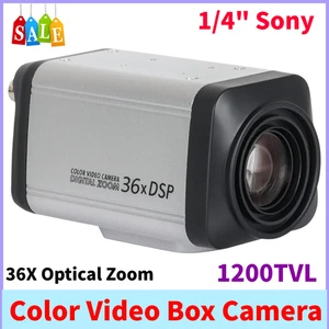 1/4" Sony 36X Optical Zoom 1200TVL Auto Focus CCTV DSP Color Video Box Camera - Picture 1 of 10