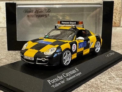 MINICHAMPS PORSCHE CAYMAN S 2007 HANNOVER AIRPORT 400065690 1/43 NO SPARK - Immagine 1 di 4