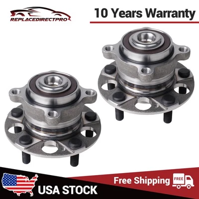 For 08-12 Honda Accord 2009-2014 Acura TSX Rear Wheel Hub Bearing Assembly Pair Foto 1 de 4