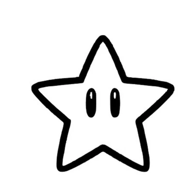 Calcomanía vinilo estrella elige tamaño y color Foto 1 de 4