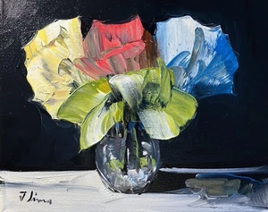 JOSE LIMA OIL PAINTING IMPRESSIONIST  ART COLLECTIBLE 8x10 - Picture 1 of 3