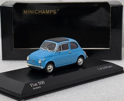 Fiat 500 Blue 1965 1:43 Minichamps 400121601 EXTREMELY RARE!! - Image 1 of 4